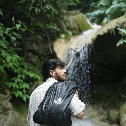 Image of TRAVEL LIKES ME Waterproof Travel Bag - Small Pouch for Men and Women, Travelling Gear, Camping Accessories, Trekking, Hiking, Swimming, Traveller Pouches, 20l ltrs Dry Bag (Black, 20 Liters)