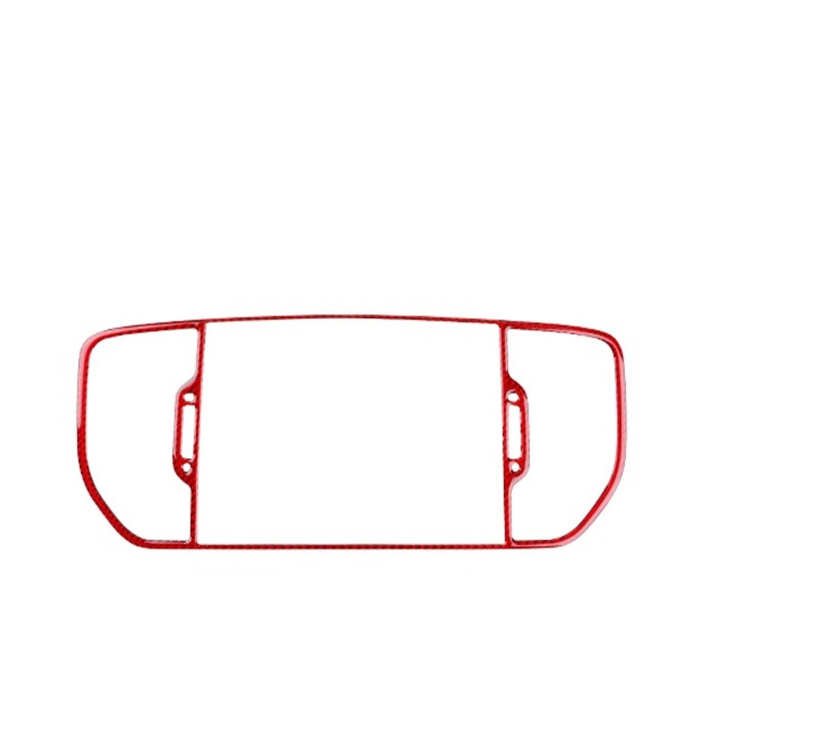 Car Trim Accessories for Kia for Sportage 2017-2019 LHD RHD Car Central Center AC Outlet Interior Trim Real Soft Carbon Fiber Sticker(Red Carbon)
