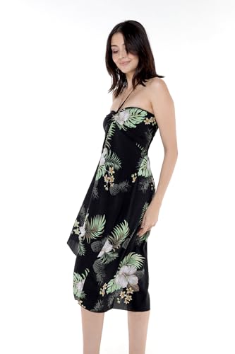 Image of Matchable Couple Hawaiian Shirt or Dress Signature Prints Pineapple | Sold Individually; Matchable Couple Collection; Soft Comfortable Fabric; Signature Tropical Prints; Vacation Ready