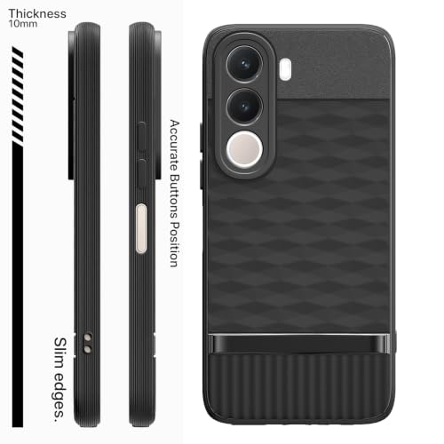 Image of Outlouders Back Cover for Realme C100x | Full Camera Protection | TPU Soft Flexible Shockproof Bumper Case (Black)