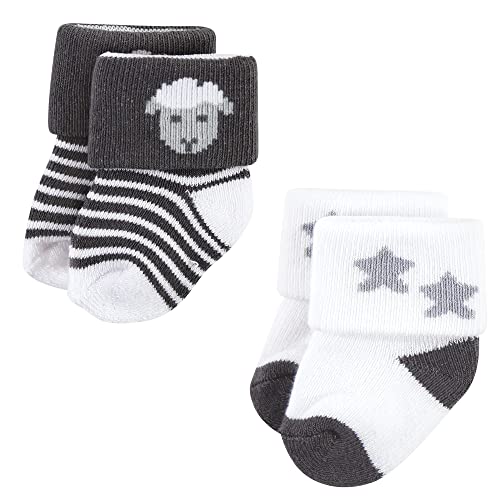 Image of Hudson Baby Baby 8-pack Cotton Rich Newborn and Terry Socks