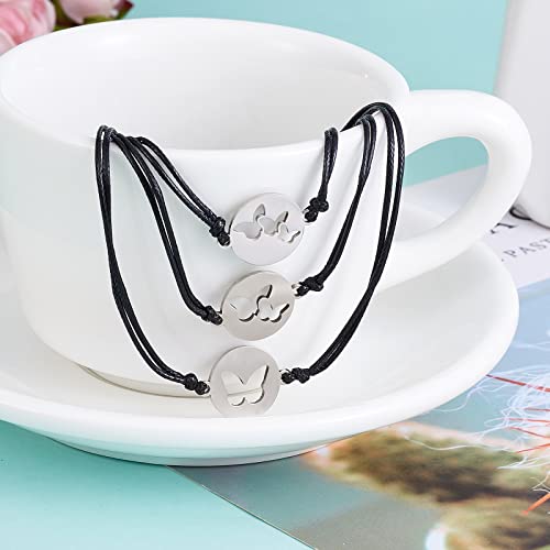 Image of Ornaland 2 /3 /4 /5 Pcs Friendship Bracelet Best Friend Bracelets Bff Matching Heart Bracelet Braided Bracelet Best Friend Friendship Gifts for Women Friends Girls Teen