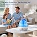 humidificador de aire para dormitorio con luces LED Imagen de humidificador de aire para dormitorio con luces LED