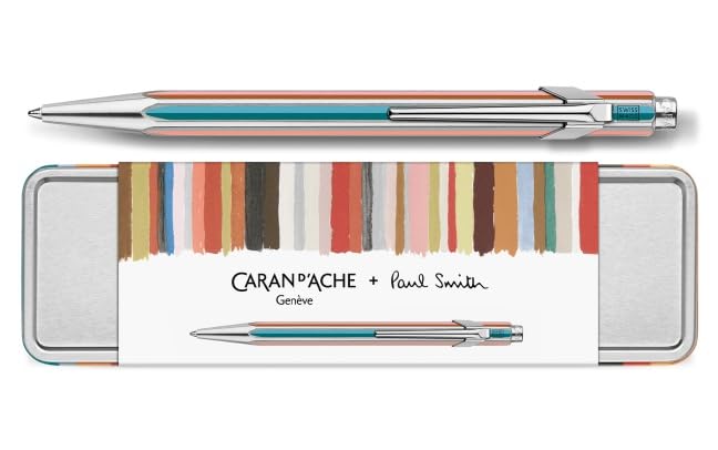 Caran d'Ache Paul Smith 849 - Penna a sfera, grigio argento, 1 pezzo