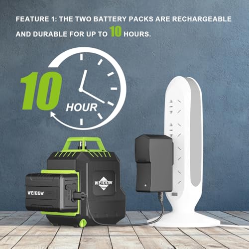 image for WEIDDW 360° Laser Level with Tripod 40in, Self Leveling Laser Level w