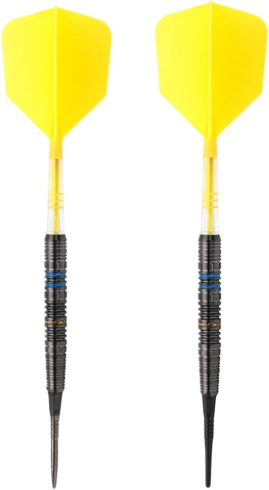 CUESOUL Engine V9 18/20/22g Steel Tip 90% Tungsten Dart Set with GEM Stone Finished and Unifying ROST T19 Carbon Flight