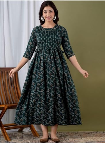 Image of Women's Maternity Kurti for Feeding Zippers | Feeding Kurti with Concealed Zip for Pre & Post Pregnancy |Maternity Dresses for Women (Combo Pack of 2 Kurti)