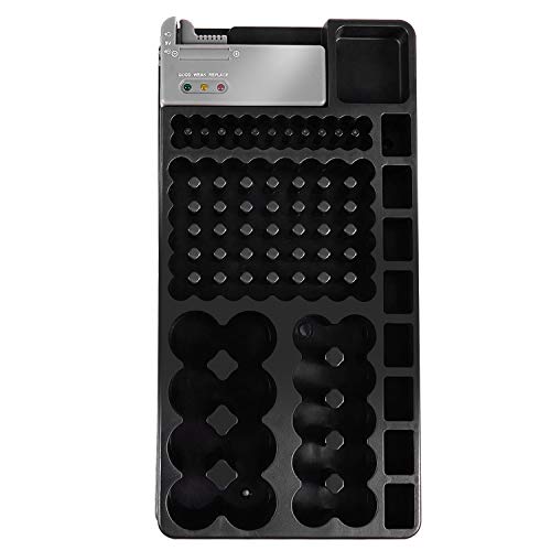 Kirmax Battery Storage Organizer Holder with Tester - Battery Caddy Rack Case Box Holders Including Battery Checker For… - Afbeelding 5