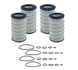 Replacement 57078 Engine Oil Filter Kit (Metal Free) (4 Pieces) Mechanics Choice for Mercedes-Benz