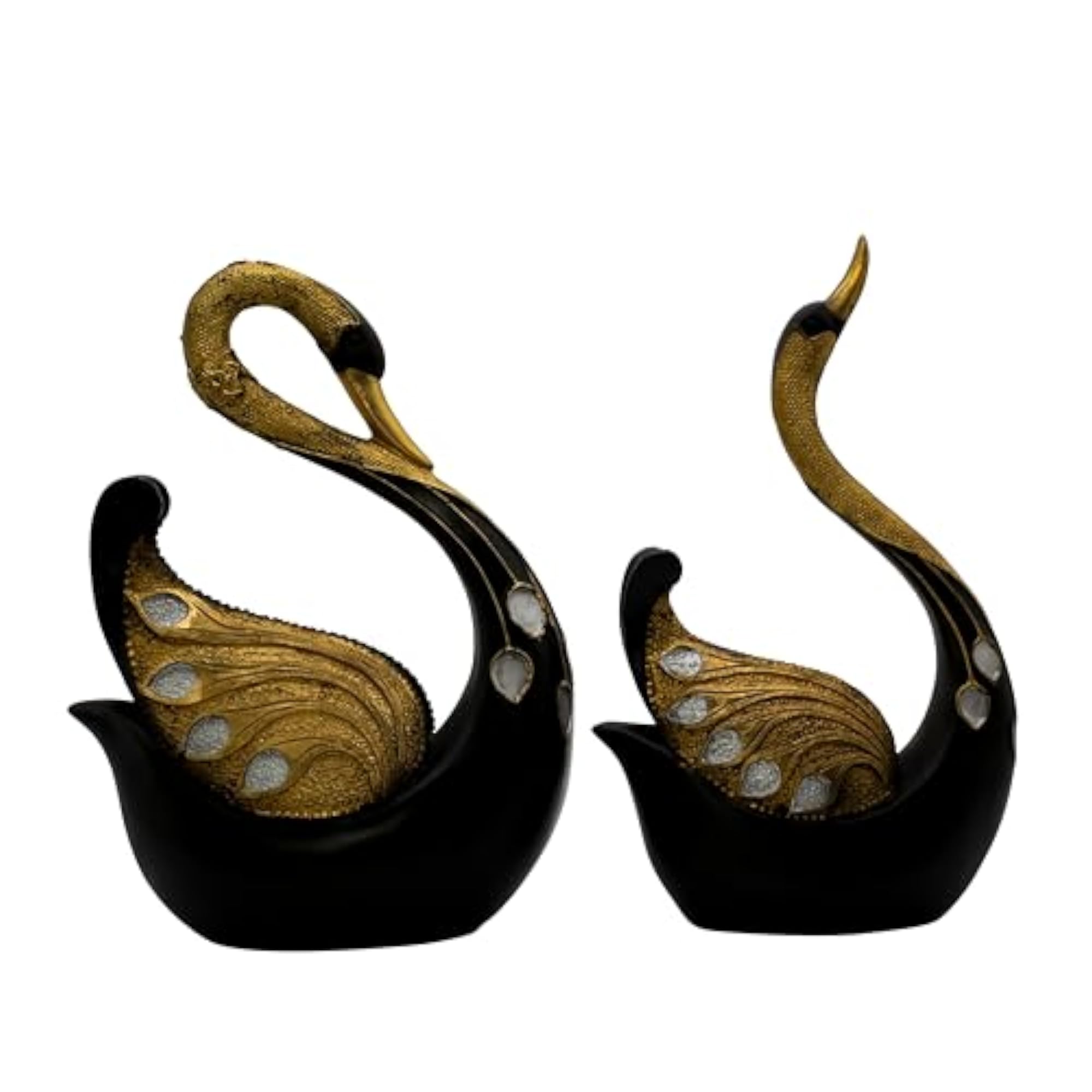 Modern Crane Couple Statue, Elegant Resin Figurine for Home Decor