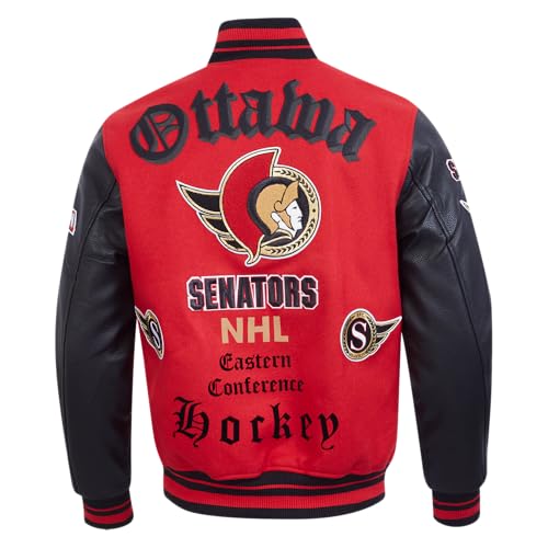 Image of Pro Standard Mens NHL Old English Varsity Jacket