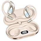 AI Translation Earbuds Real Time, 3-in-1 Translator Earbuds 164 Languages & Accents, Audifonos Traductores Inglés Español,Open Ear Wireless Headphones with Charging Case fit iOS & Android，Apricot