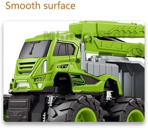 Image of Sanitation Combo Truck 1:43 Metal Toys Alloy Diecast Truck Set Toy, Diecast Miniature Car Model Best Birthday Gift for Kids [Multicolor =Pack of 2 Truck]