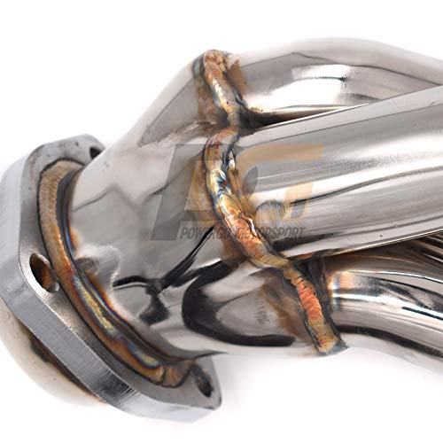 POWERGO MOTORSPORT 1152403820 1-1/2 x 2-5/8 inches 304 Stainless Steel Shorty Headers