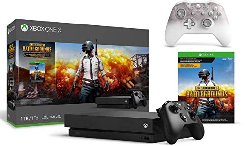 Microsoft Xbox One X 1TB PlayerUnknown's Battlegrounds Bundle + Phantom White Special Edition Wireless Controller | Include：Xbox One X 1TB Console ,PlayerUnknown's Battlegrounds,Wireless Controller (Renewed)