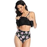 Bikini Botom: diseño de cintura, pliegues para decorar y hacer que su cintura se vea delgada y plana.