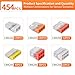 43Pcs & 454Pcs Wire Connectors Conductor Splicing Electric Push-in Wire Splice Connectors for Household Wiring