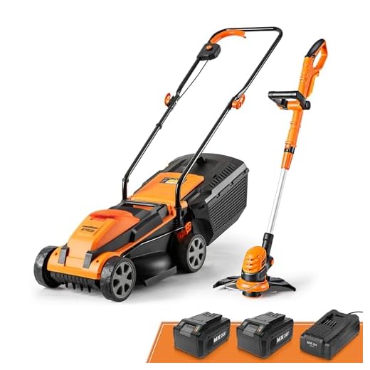 LawnMaster 24V Max Lawn Mower and Trimmer Combo