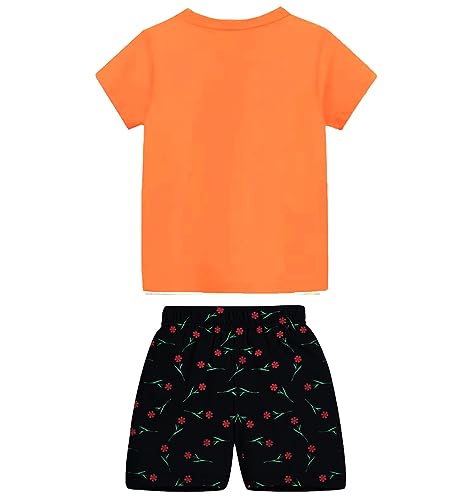 Image of MIST N FOGG Girl's T-Shirt and Shorts (Set of 4)