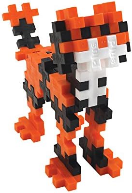 Plus Plus 3D Animal Figure Building Block Set, 70 Mini Interlocking Puzzle Pieces, Fun Stem Toys for Kids - Tiger Maker Tube - Image 3