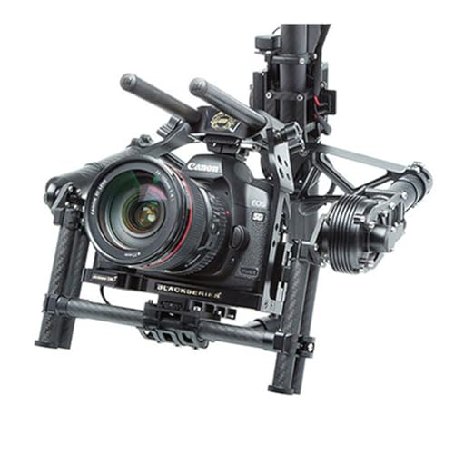 Image of DSLR ultraCage Gimbal Kit, Universal Hot Shoe Top-Mount, Anti-Rotation Locator Pins, Pair of 6 inch Carbon Fiber Rods
