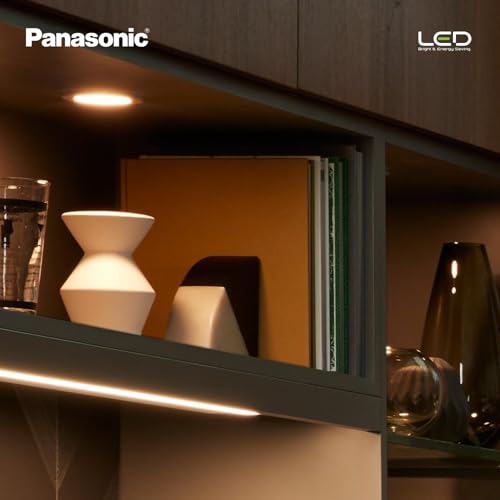 Image of Panasonic 3W LED Mini Modular Surface Downlighter Polycarbonate, 3W Round LED Cabinet Light, 2kV Surge Protection, Life 15000 BH, Mini Cabinet Light, Warm White 3000K (PDLM28033R1-2)