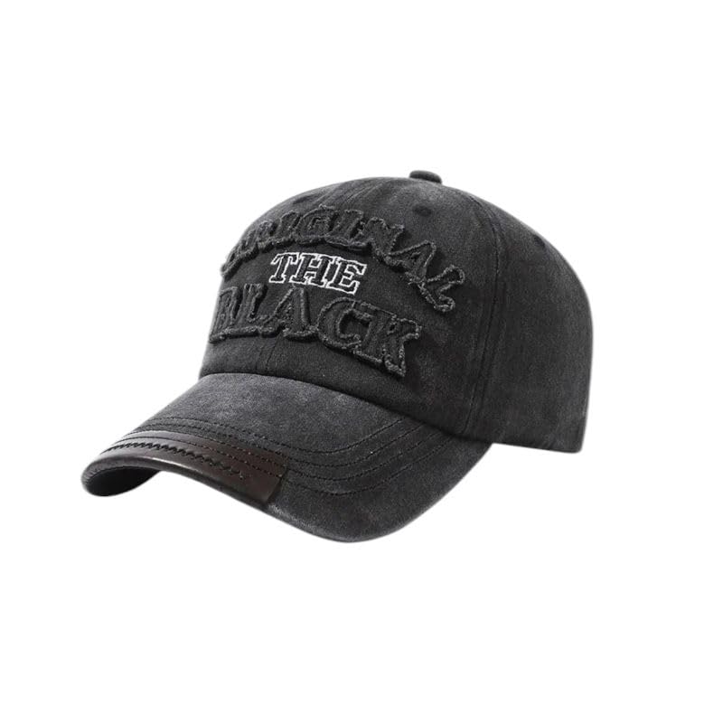 Image of Men's Cotton Baseball Cap, Adjustable Back Closure, Unisex, Casual Style, for Outdoor Lifestyle