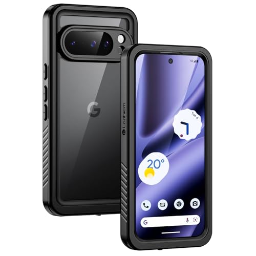 Coque Pixel 10 Pro XL Étanche Lanhiem Antichoc 360 Intégrale Noir