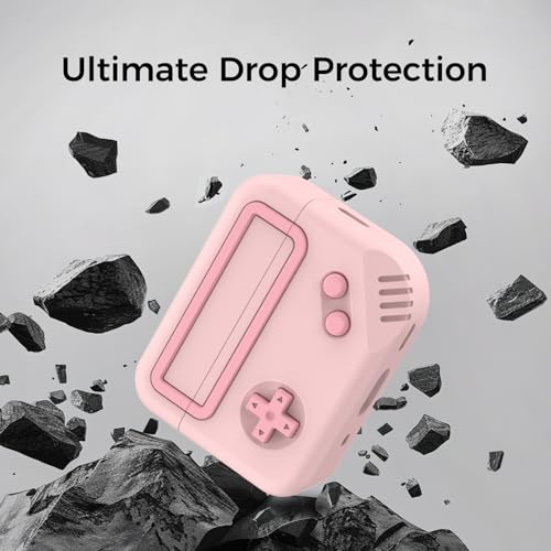 Image of TRONWIN for AirPods Pro 3 Case - 2025 Silicone Game Console Design Case for Apple AirPods Pro 3rd Generation, Cute Airpod Pro 3 Cover for Men /Women (Pink)