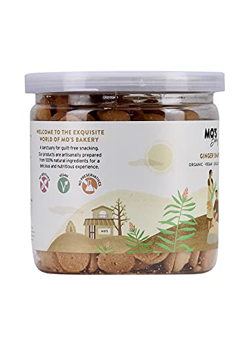 Image of Mo's Ginger Snaps,150 G | Vegan | Gut Friendly Ginger Snap Cookies For Kids And Adults | 100% Natural & Preservatives Free