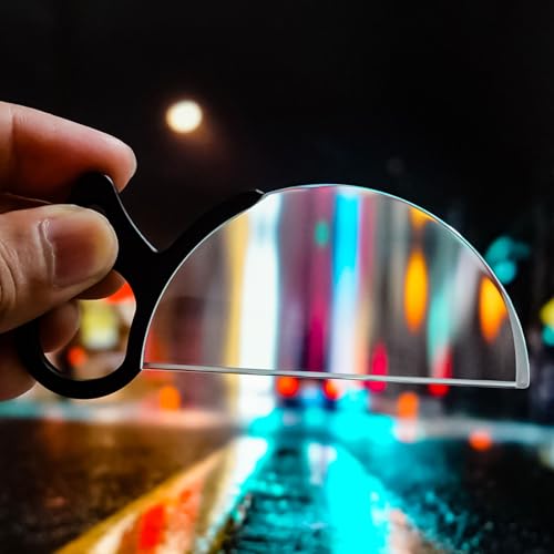 Filtro de prisma de vidrio óptico de mano de 100 mm con efecto caleidoscopio sutil 2