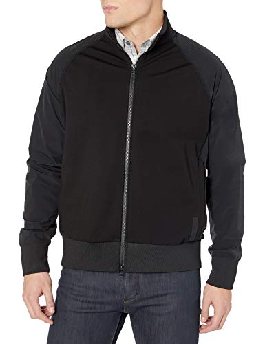 Theory Men's Varro Ponte Track Jacket, Black, L