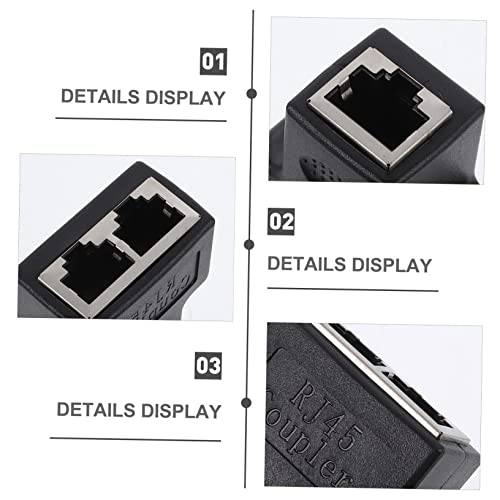 Uonlytech 10 Pcs Rede Tee Adaptador De Rede Divisor 1 A 2 Divisor Acoplador Cabo De Internet Divisor