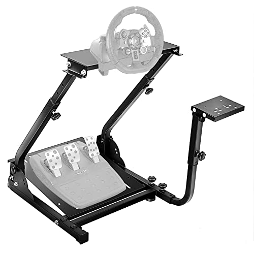 Dardoo G920 Racing Steering Wheel Stand with Shifter Mount, Racing Wheel Stand for Logitech G920,G29,G25,G923 Thrustmaster T80 T150 TX F430 Thrustmaster Stand Foldable, Wheel and Pedals Not Included