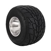 Luocute 11x7,10-5 Go-Kart-Reifen mit Felge, Schlauchlose Hinterrad-Reifenbaugruppe für ATV-UTV-Wagen mit Aluminiumlegierungsfelge