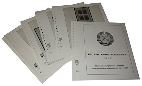 Feuilles pré-imprimées Allemagne Petits Blocs RDA 1977-1990 système LINDNER Das Original