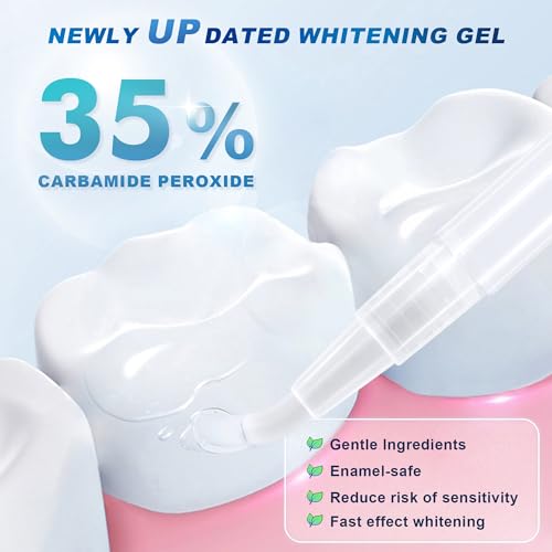 Taylarm W4018 Teeth Whitening Kit With Gel Pen: 32X Led Accelerator Light Non-Sensitive Tooth Whitener Professional Oral Care Tools Gently Yet Effectively Removes Stains thumb #3