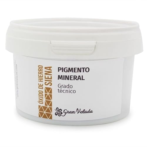 Siena TC Pigmento Ossido di Ferro per Artigianato e Belle Arti | Pigmento Minerale in Polvere per Colori Vividi e Intensi | Resistente alla Temperatura e alla Luce | Quantità adeguata | 150 cc