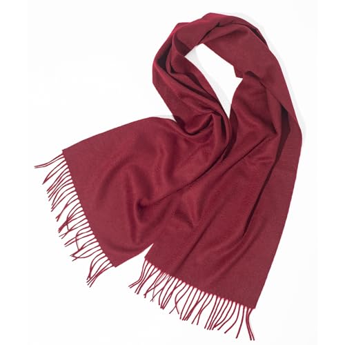 100% Cashmere Scarfs for Women, Pashmina Wraps Fringed Edges, 71"x 12", Lightweight and Warm Winter Collection2