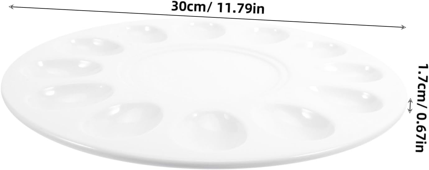 1pc Shrimp Paste Plate Kitchen Storage Plate for Meatballs Hot Pot Tableware for Home Restaurant for Food Organization