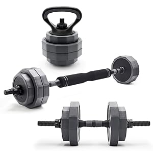 CAP Barbell Multi-Use Adjustable Weight Set – Versatile Dumbbell, Barbell & Kettlebell for Full-Body Workouts | 45lb and 66lb options