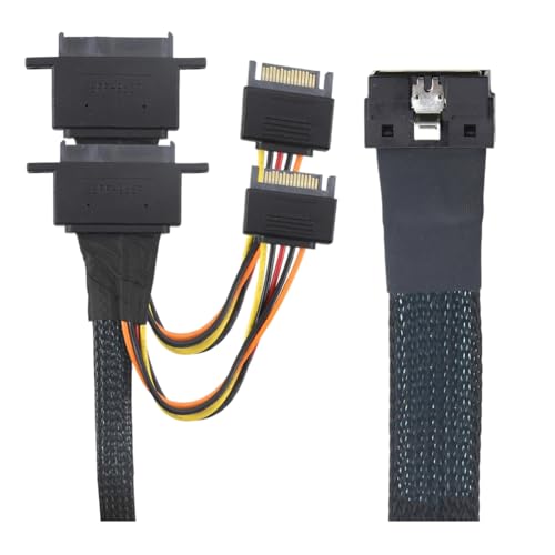 Cable Slimline SAS de 0.5 metros para conexión segura de servidor