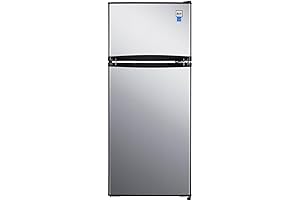 Avanti RA45B3S RA45B 4.5 Cubic Feet Compact Refrigerator in Stainless Steel
