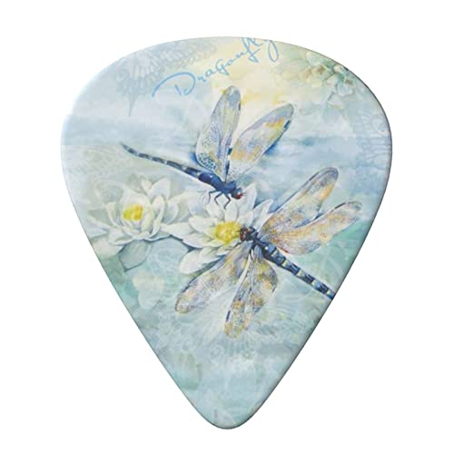 Dragonfly Lotus Lot de 6 médiators pour guitare acoustique, guitare électrique, basse, ukulélé – fins, moyens et épais - Les Beatles, Paul McCartney, John Lennon, RIngo Starr, George Harrison Dragonfly Lotus Lot de 6 médiators pour guitare acoustique, guitare électrique, basse, ukulélé - fins, moyens et épais – Image 4