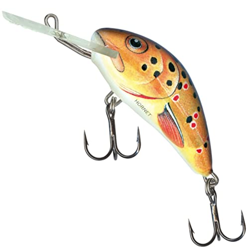 Salmo Hornet Wobbler, Salmo Farben:Trout, Länge/Gewicht/Laufverhalten/Tauchtiefe:4cm / 4g / sinkend / 2.0-2.5m