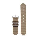 luwencheng Cinturino orologio nylon 16mm sostitutivo sportivo uomo per CASIO per G-SHOCK GBA-800 GMA-B800 GA-800 GA-810 GBD-800 GA-110 GA-120 GA-100(Khaki Silver)