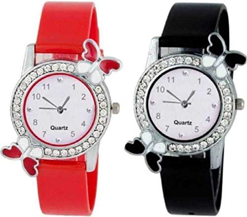 Zeydan Pink and Purple Butterfly Watch for Girls(HNH-005) (Black,red) (B07ZHN934M) Amazon Price History, Amazon Price Tracker