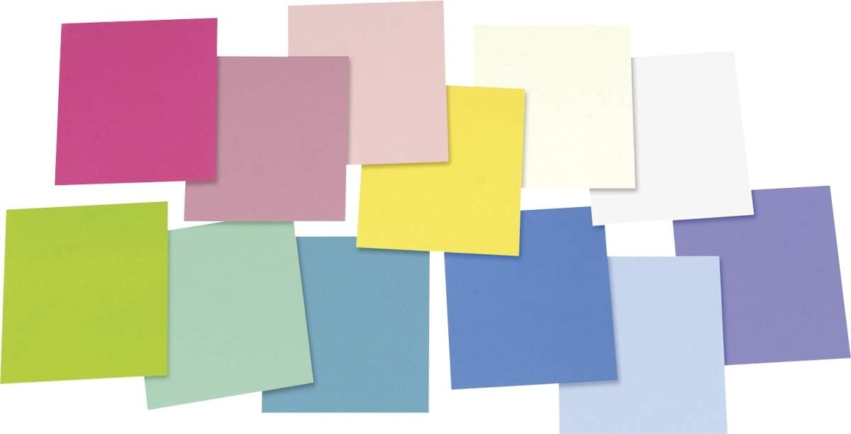 Knorr Prandell Decorative Wax Assortment 12 Sheets 100x100x0.5mm, Multi-Colour