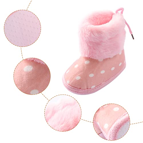 Newborn Shoes for Girls,Girls Dress Shoes Girl Sandals Prewalker Booties Cartoon First Walkers Shoes 0-18 Months3