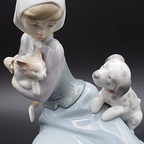 リヤドロ LLADRO 5032 少女と猫と犬 Little Friskies